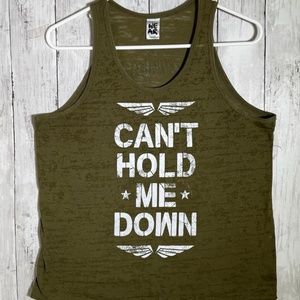 Zumba Z Army Tank - Army Green Marvelous Medium